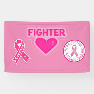 乳がん認識度 横断幕