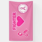 乳がん認識度 横断幕 (縦)