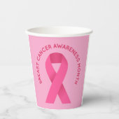 乳がん認識度 紙コップ (正面)