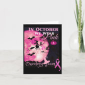 乳がん認識度。10月に私たちは衣服ピンク。 カード (正面)