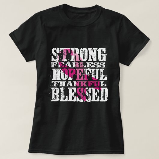 乳がん認識度 Tシャツ (デザイン正面)