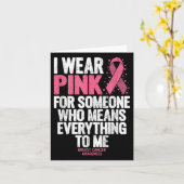 乳がん認識度C家族用シャツ カード (黄色い花)