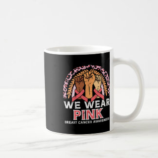 乳がん認識度Fists We衣服ピンクメンズWom コーヒーマグカップ