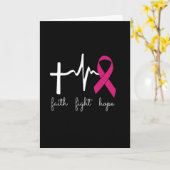 乳がん認識月 – おもしろいハートビート カード (黄色い花)