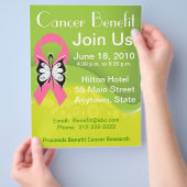 乳がん資金調達利益をパーソナライズする チラシ (手)