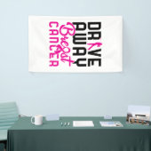 乳がん遠くにゴルファーを運転する 横断幕 (トレードショー)