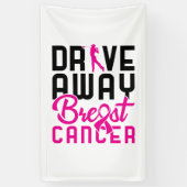 乳がん遠くにゴルファーを運転する 横断幕 (縦)