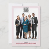 乳がん金ゴールドピンクのクリスマスツリー事業 シーズンカード (裏面)