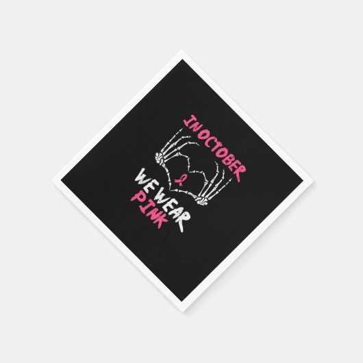 乳がん骨格手ハートWe衣服女性 スタンダードカクテルナプキン (角)