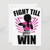 乳がん黒人女性メラニン生存者 シーズンポストカード (正面/裏面)