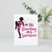 乳がん黒人女性メラニン生存者 シーズンポストカード (スタンド正面)