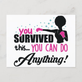 乳がん黒人女性メラニン生存者 シーズンポストカード