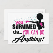 乳がん黒人女性メラニン生存者 シーズンポストカード (正面/裏面)