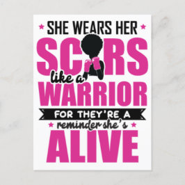 乳がん黒人女性メラニン生存者 ポストカード