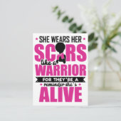 乳がん黒人女性メラニン生存者 ポストカード (スタンド正面)