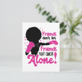 乳がん黒人女性メラニン生存者 ポストカード (スタンド正面)