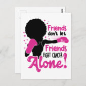 乳がん黒人女性メラニン生存者 ポストカード (正面/裏面)