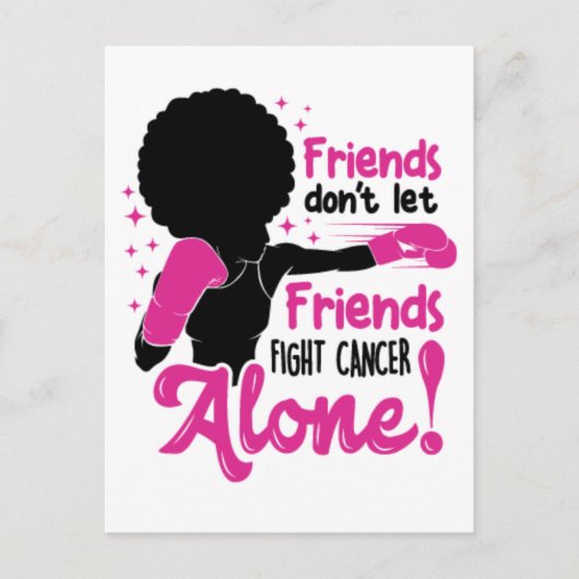 乳がん黒人女性メラニン生存者 ポストカード (正面)