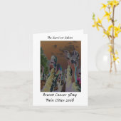 乳がん3日ノートカード カード (黄色い花)