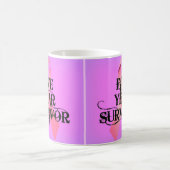 乳がん5年生存者 コーヒーマグカップ (中央)