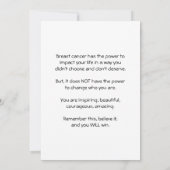乳がん – あなたが誰であるか思い出してくださいカード カード (裏面)