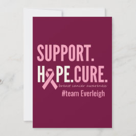 乳がん カスタム パーソナライズ インビテーション カード