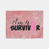 乳がん フリースブランケット (正面(横))