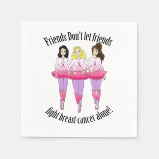 乳がん：一人で戦う人はいない スタンダードカクテルナプキン