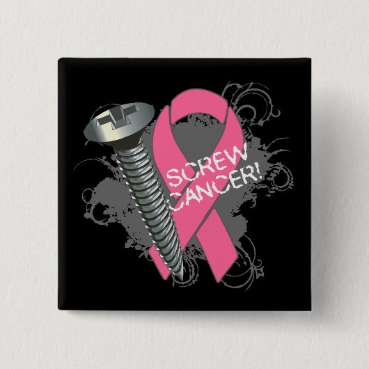 乳がん – 乳グランジがん 缶バッジ (正面)