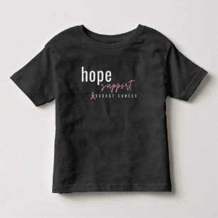 乳がん。希望のサポート。トドラーTシャツ トドラーTシャツ