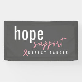 乳がん。希望。支援。バナー 横断幕