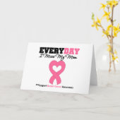 乳がん-毎日母を思い出す カード (黄色い花)