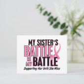 乳がん 私の戦いも 1 姉 ポストカード (スタンド正面)