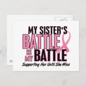 乳がん 私の戦いも 1 姉 ポストカード (正面/裏面)