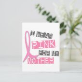 乳がん 私は母のためにピンクを着る 37 ポストカード (スタンド正面)