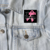 乳がん – 私は生存者 缶バッジ (インサイチュ)