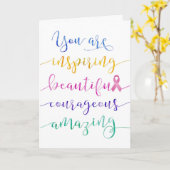 乳がん – 自分が誰であるかを覚える カード (黄色い花)