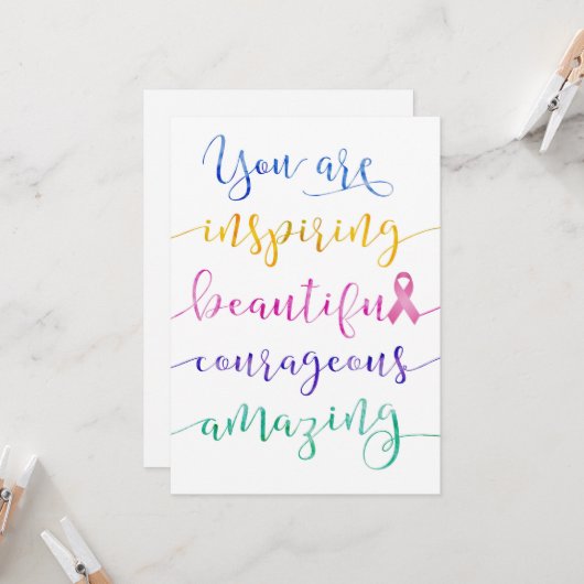 乳がん – 誰であるか思い出して カード (正面/裏面インサイチュ)