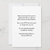 乳がん – 誰であるか思い出して カード (裏面)