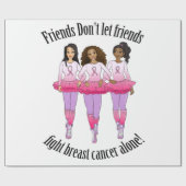 乳がん – 誰も単独でオウム ラッピングペーパー (フラット)