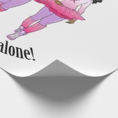 乳がん – 誰も単独でオウム ラッピングペーパー (角)