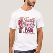 乳がんBow 2025 Tシャツ | 乳がん阿波 (正面)