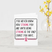 乳がんGiがどれほど強いか分からない カード (黄色い花)