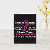 乳がんKickin'Chemo Hastin'Warrior カード (黄色い花)