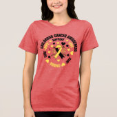 乳がんTシャツの強化 トライブレンドＴシャツ (正面)