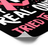 乳がんYesフェイクピンクリボン ポスター (角)