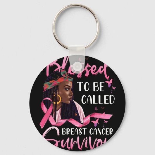乳が賛美んと呼ばれるアフリカ系アメリカ人 キーホルダー (正面)