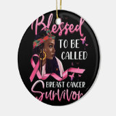 乳が賛美んと呼ばれるアフリカ系アメリカ人 セラミックオーナメント (左)