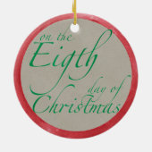 乳しぼりのクリスマスオーナメント8人 セラミックオーナメント (裏面)