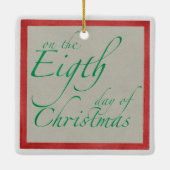 乳しぼりのクリスマスオーナメント8人 セラミックオーナメント (裏面)